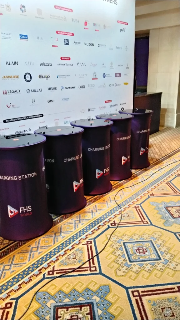 mobile charging table rental - FHS 2025