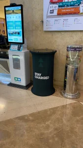 mobile charging table at gitex 2025