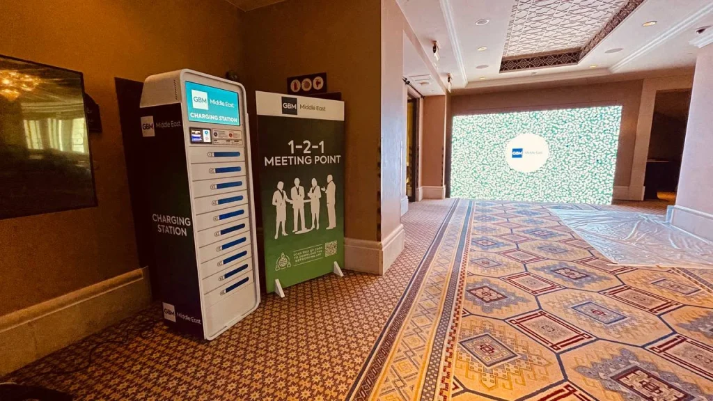 event equipment rental UAE - mobile charging locker